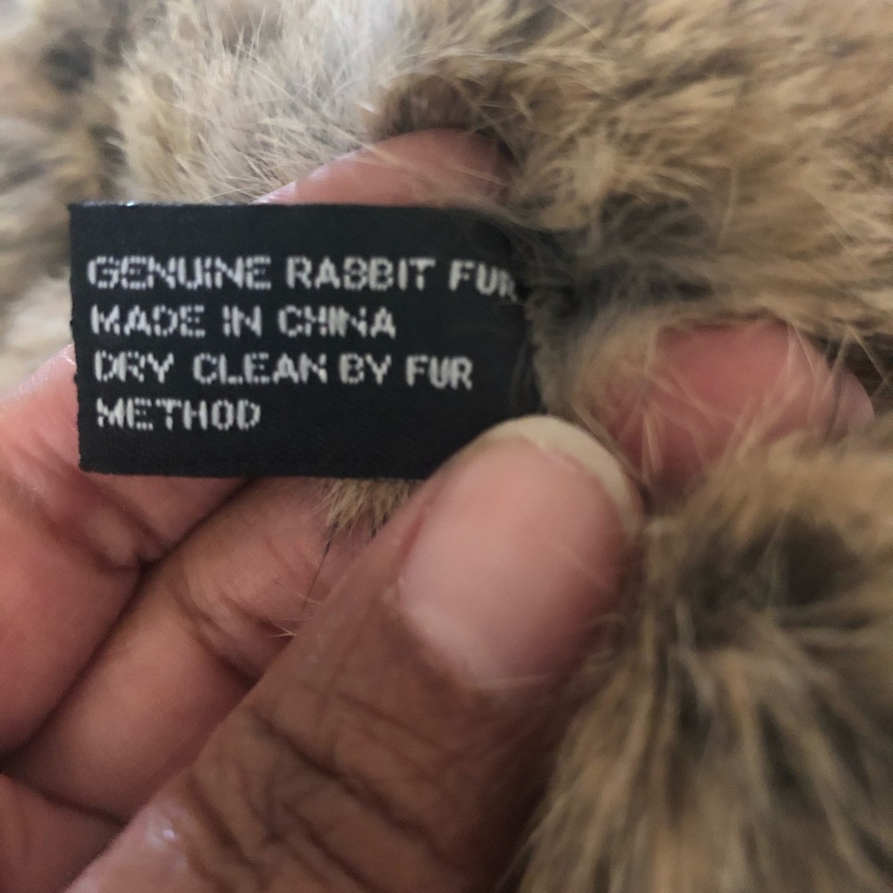 A Rabbit fur scarf!